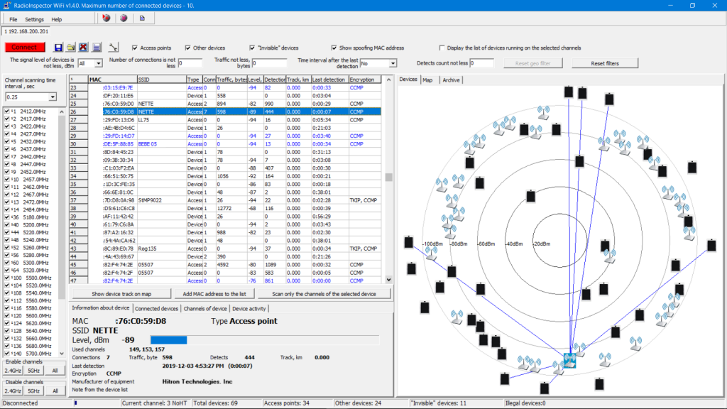 network inspector access code